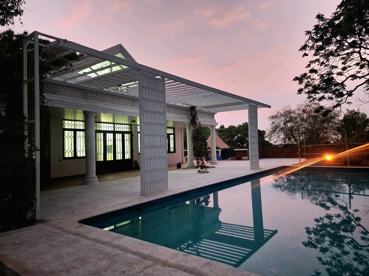 Private pool at Raveen Residence, Bangalore