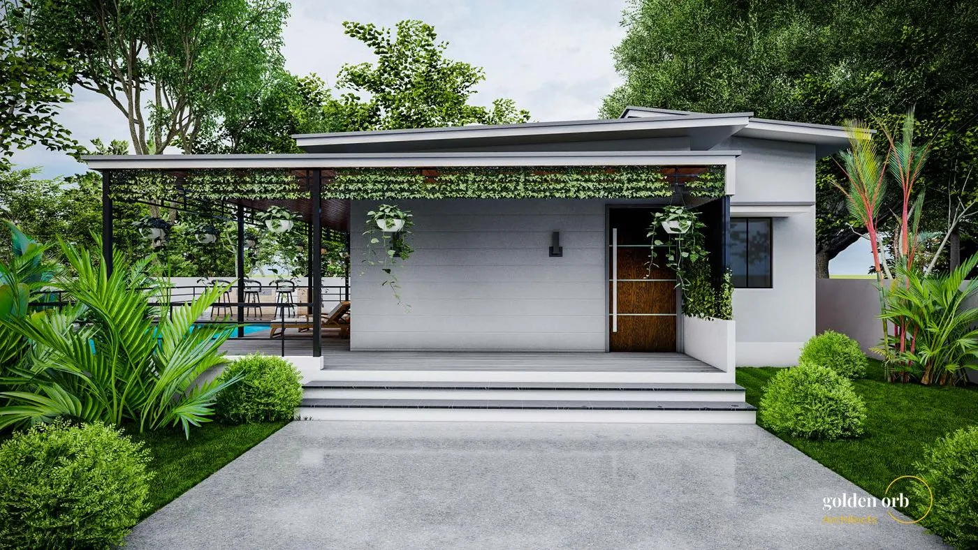 Mr. Srikar Residence, Ananthpur — home built around a pool